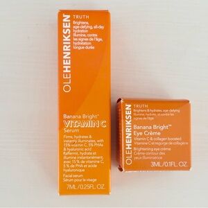 OLE HENRICKSEN Truth Banana Bright Vitamin C Serum/ Eye Crème NIB